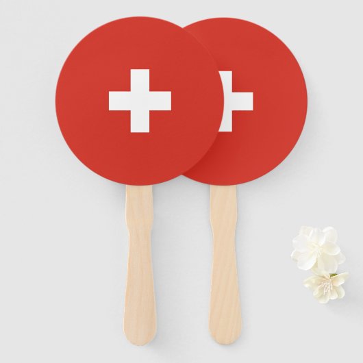 Schweiz Fächer (Vorne und Hinten)