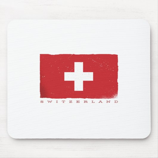 SCHWEIZ-Fahne für Schweizer Lover Mousepad (Vorne)