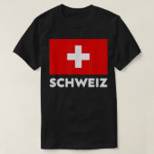 Schweiz Fahne Schweiz Suisse Swiss White Red T-Shirt (Design vorne)