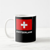 Schweiz Fahne Suisse Schweiz Schweiz Weiße Schweiz Kaffeetasse (Links)