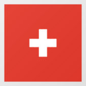 Schweiz Fensteraufkleber (Blatt)