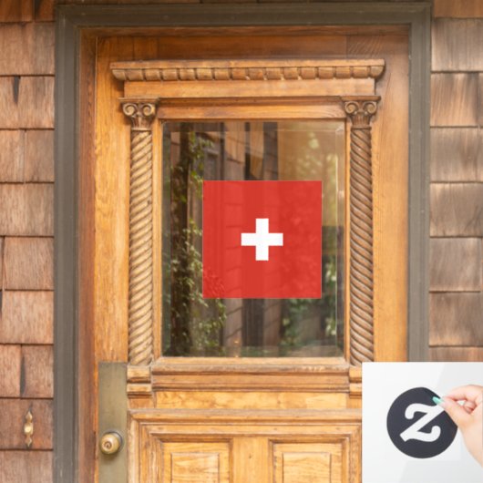 Schweiz Fensteraufkleber (Haustür)