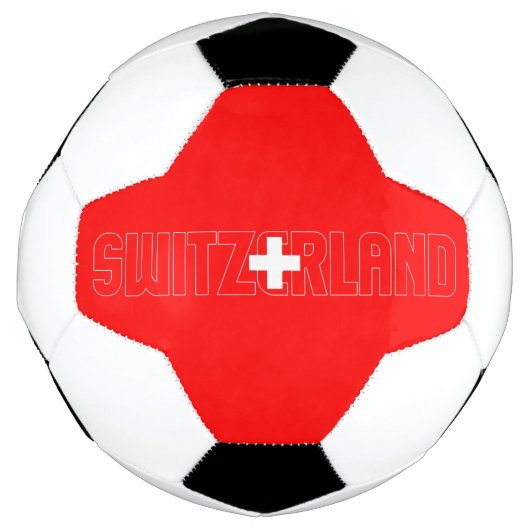 Schweiz Flag Adortable Patriotic Fußball (Vorderseite)
