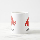Schweiz Flag Karte Kaffeetasse (Mittel)