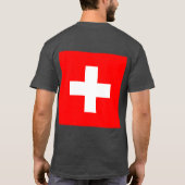 Schweiz Flag Patriotischer T - Shirt (Rückseite)