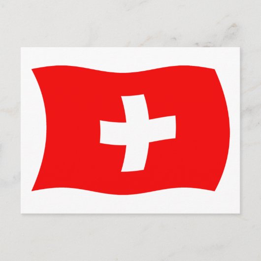 Schweiz Flag Postkarte (Vorderseite)