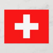 Schweiz Flag Postkarte (Vorderseite)