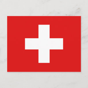 Schweiz Flag Postkarte