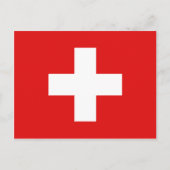 Schweiz Flag Postkarte (Vorderseite)