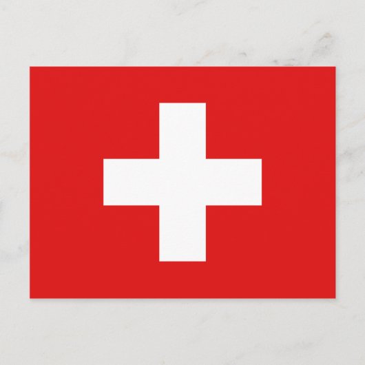 Schweiz Flag Postkarte (Vorderseite)