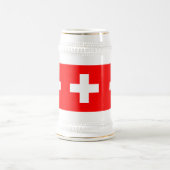 Schweiz Flag Schweiz Schweiz Schweiz Bierglas (Mittel)
