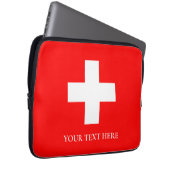 Schweiz Flag Schweiz Schweiz Schweiz Laptopschutzhülle (Vorne Rechts)