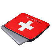 Schweiz Flag Schweiz Schweiz Schweiz Laptopschutzhülle (Vorne Knopf)