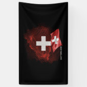 Schweiz Flagge Banner (Vertikal)