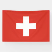 Schweiz Flagge Banner (Horizontal)