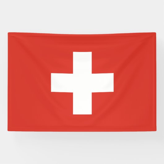 Schweiz Flagge Banner (Horizontal)
