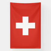 Schweiz Flagge Banner (Vertikal)