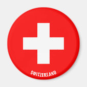 Schweiz Flagge Charming Patriotic Magnet (Vorne)