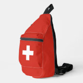 Schweiz Flagge Crossbody Bag (Rechte Ecke)