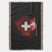 Schweiz Flagge Decke (Vorderseite Vertikal)