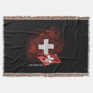 Schweiz Flagge Decke