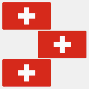 Schweiz Flagge Etiketten