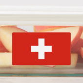 Schweiz Flagge Etiketten (Befestigt)