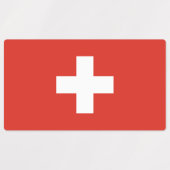 Schweiz Flagge Etiketten (Design 1)