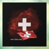 Schweiz Flagge Fensteraufkleber (Blatt 3)