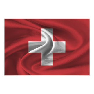 Schweiz Flagge Fotodruck