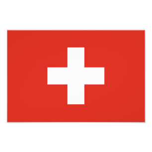 Schweiz Flagge Fotodruck