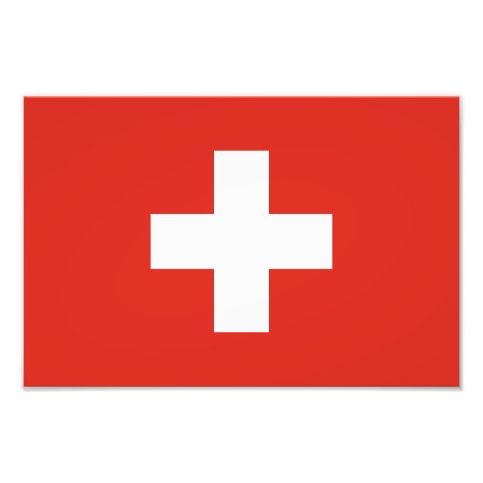 Schweiz Flagge Fotodruck (Vorne)