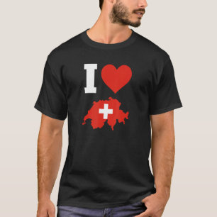 Schweiz Flagge für Schweiz I Liebe Schweiz T-Shirt