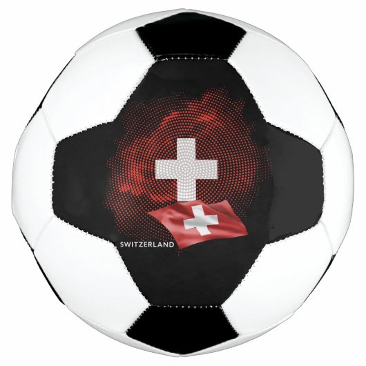 Schweiz Flagge Fußball (Vorderseite)