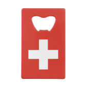 Schweiz Flagge Geldbeutel Flaschenöffner (Rückseite)