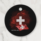 Schweiz Flagge Geschenkanhänger (Vorderseite)