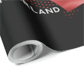 Schweiz Flagge Geschenkpapier (Rolleneckpunkt)