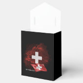Schweiz Flagge Geschenkschachtel (Geöffnet)