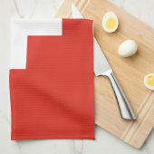 Schweiz Flagge Geschirrtuch (Viertel Falte)
