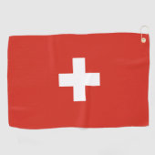 Schweiz Flagge Golf Handtuch (Horizontal)