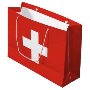 Schweiz Flagge Große Geschenktüte