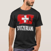 Schweiz Flagge Jersey Swiss Soccer Team Swiss, M T-Shirt (Vorderseite)