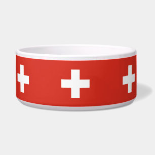 Schweiz Flagge Keramik Haustiere Bowl Napf