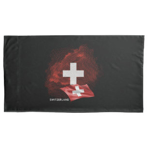 Schweiz Flagge Kissenbezug