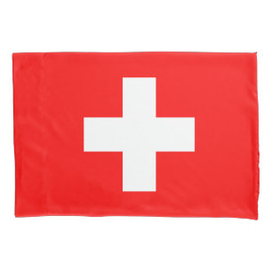 Schweiz Flagge Kissenbezug