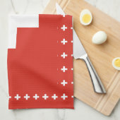 Schweiz Flagge Küchentücher (Viertel Falte)