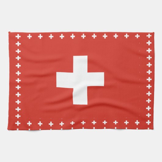 Schweiz Flagge Küchentücher (Horizontal)