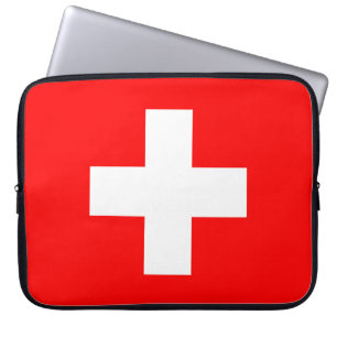 Schweiz Flagge Laptopschutzhülle