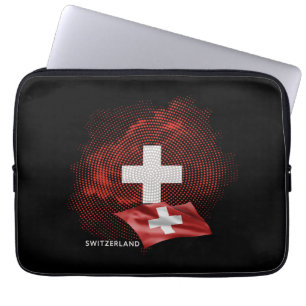Schweiz Flagge Laptopschutzhülle
