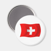 Schweiz Flagge Magnet (Vorderseite/Rückseite)